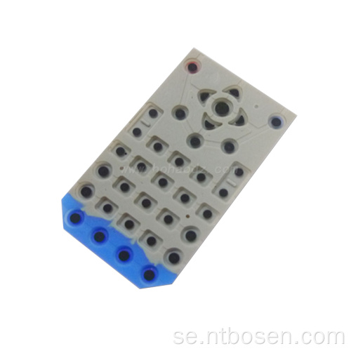 Anpassad silikon Broad Square Push -knapp Ventil IC Mobiltelefon Knappsats TV Remote Control Nyckel